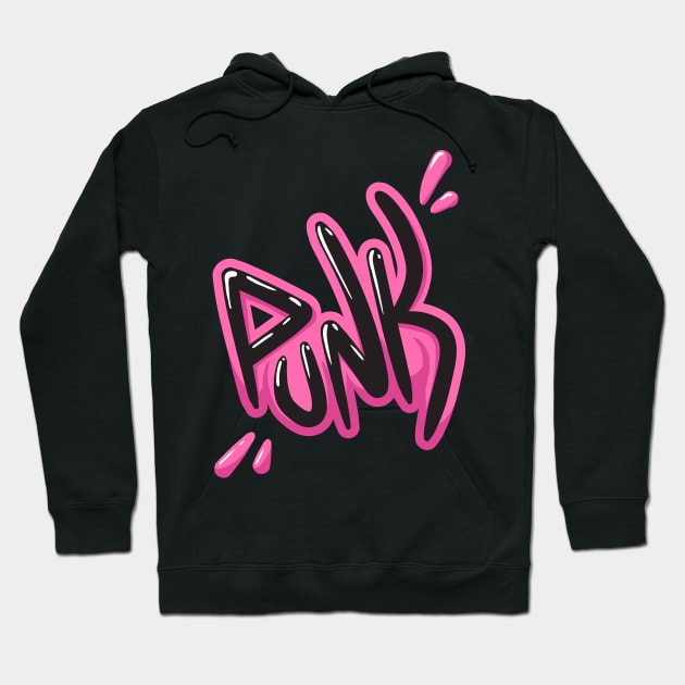 Punk Lettering Hoodie by Chmillout